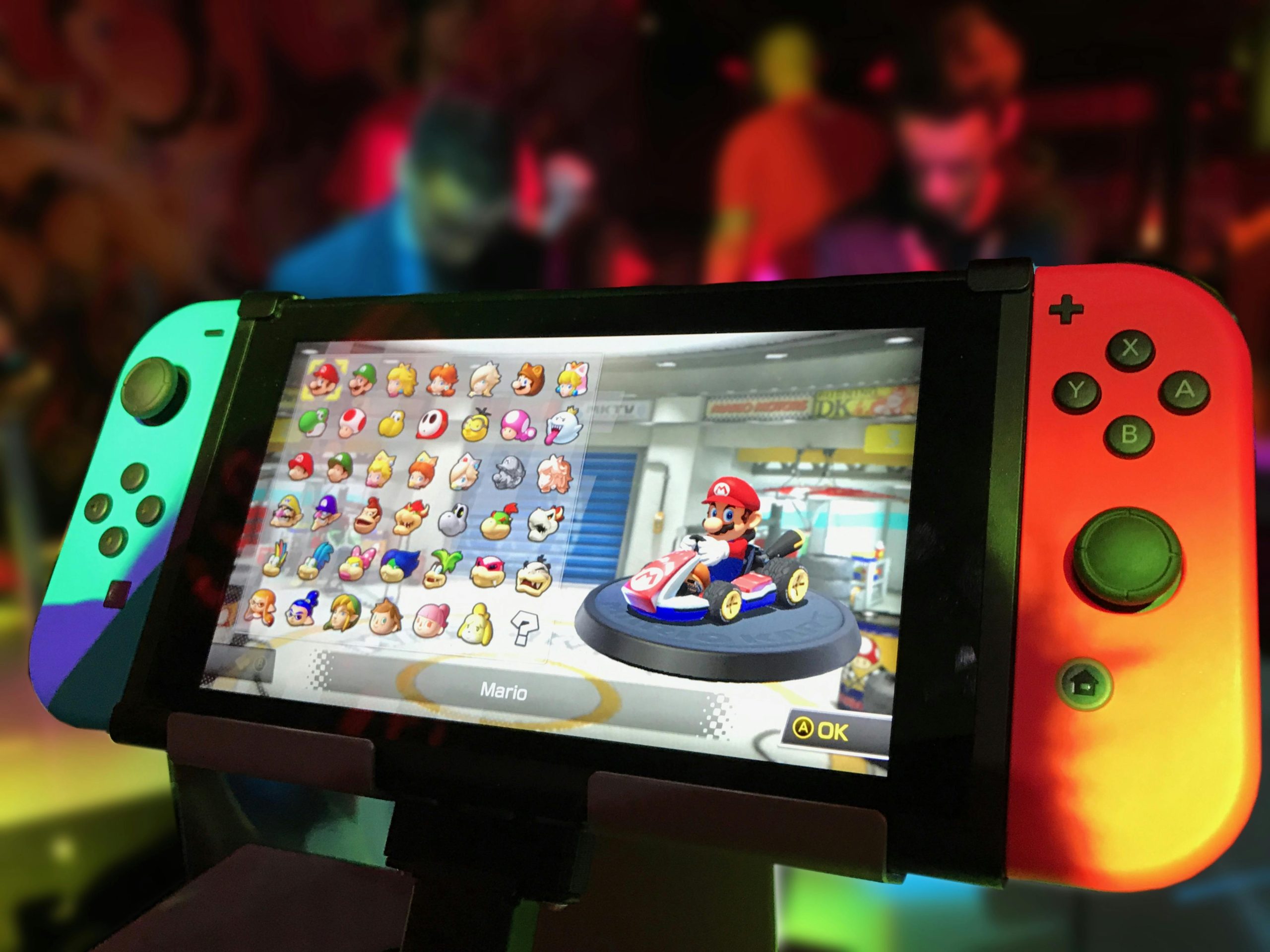 Video game characters playing with themselves